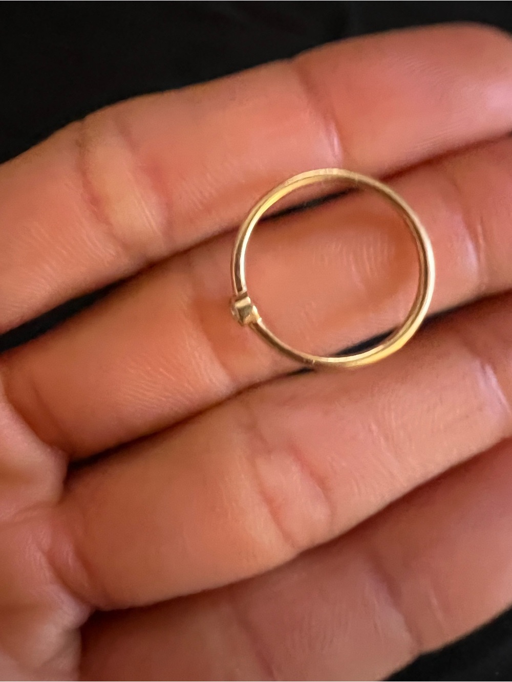 14k Bezel Set Diamond Ring - Picture 4 of 7